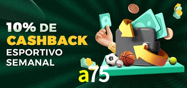10% de bônus de cashback na a75